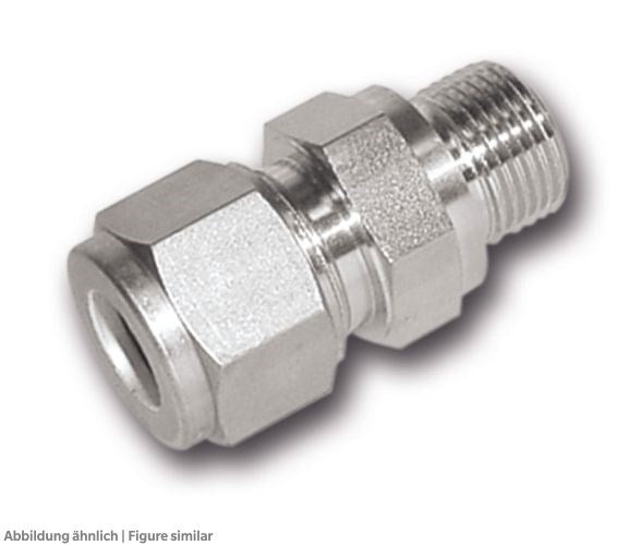 Einschraub-Verschraubung 1.4401 6mm x G1/4, metallisch dichtend