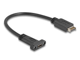 Delock USB 10 Gbps Kabel USB Typ-E Key A 20 Pin Stecker zu USB Type-C™ Buchse zum Einbau 25 cm