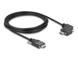 Delock USB 2.0 Kabel USB Type-C™ Stecker mit Schrauben zu USB Type-C™ Stecker mit Schrauben gewinkelt links / rechts PD 3.0 60 W 3 m