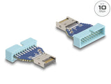 Delock USB 10 Gbps Adapter Pfostenstecker zu intern USB Typ-E Key A Stecker