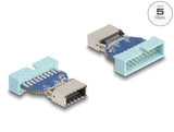 Delock USB 5 Gbps Adapter Pfostenstecker zu intern USB Typ-E Key A Buchse
