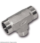 Löt-Red-T-Stück 22x12x22mm 1.4571, 200bar