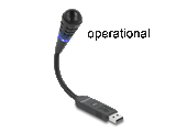 Delock USB Mikrofon mit Schwanenhals und Mute Button