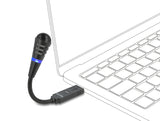 Delock USB Mikrofon mit Schwanenhals und Mute Button