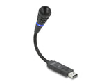 Delock USB Mikrofon mit Schwanenhals und Mute Button