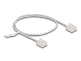 Delock RJ45 Netzwerkkabel Cat.6 UTP Ultra Slim 0,5 m grau mit kurzen Steckern