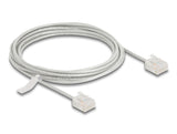 Delock RJ45 Netzwerkkabel Cat.6 UTP Ultra Slim 3 m grau mit kurzen Steckern
