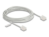 Delock RJ45 Netzwerkkabel Cat.6 UTP Ultra Slim 5 m grau mit kurzen Steckern