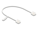 Delock RJ45 Netzwerkkabel Cat.6 UTP Ultra Slim 0,3 m weiß mit kurzen Steckern