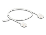 Delock RJ45 Netzwerkkabel Cat.6 UTP Ultra Slim 0,5 m weiß mit kurzen Steckern