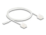 Delock RJ45 Netzwerkkabel Cat.6 UTP Ultra Slim 1 m weiß mit kurzen Steckern