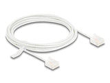 Delock RJ45 Netzwerkkabel Cat.6 UTP Ultra Slim 3 m weiß mit kurzen Steckern