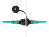 Delock RJ45 Cat.6 Einbaubuchse mit Verschlusskappe IP67 staub- und wasserdicht
