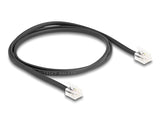 Delock Telefonkabel RJ11 Stecker zu RJ11 Stecker schwarz 1 m