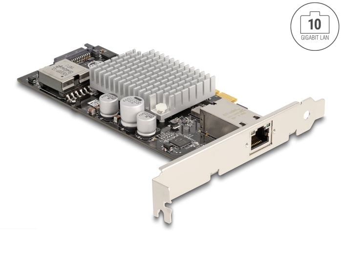 Delock PCI Express x4 Netzwerkkarte 10 Gigabit LAN 1 x RJ45 mit PoE+ IOI