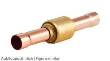 Rückschlagventil Sanhua YCVS2H02 gerade 6mm löt, DP standard 0,05 bar, alt YCVS5