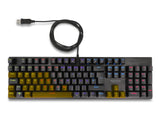 Delock Mechanische USB Gaming Tastatur kabelgebunden 1,6 m schwarz mit RGB Beleuchtung