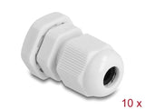 Delock Kabelverschraubung PG7 10 Stück grau