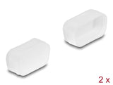 Delock Staubschutz für D-Sub 9 / D-Sub 15 VGA Stecker 2 Stück transparent