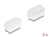 Delock Staubschutz für D-Sub 9 / D-Sub 15 VGA Buchse 2 Stück transparent