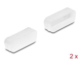 Delock Staubschutz für D-Sub 15 Stecker 2 Stück transparent