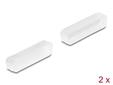 Delock Staubschutz für D-Sub 25 Stecker 2 Stück transparent