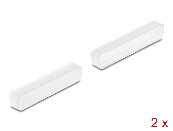 Delock Staubschutz für D-Sub 37 Stecker 2 Stück transparent