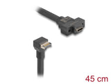 Delock Kabel USB 10 Gbps Typ-E Key A 20 Pin Stecker > USB 10 Gbps USB Type-C™ Buchse zum Einbau 45 cm