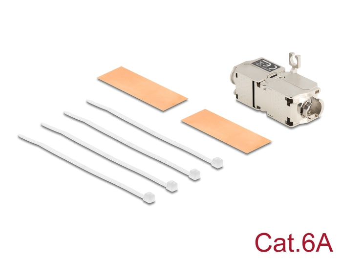 Delock Netzwerkkabelverbinder LSA zu LSA Cat.6A STP werkzeugfrei