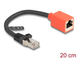 Delock RJ45 Geräteschutz Adapter Cat.6A S/FTP 20 cm (Break Away Adapter)