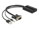 Delock VGA zu HDMI Adapter mit Audio
