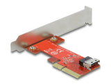 Delock PCI Express x4 Karte zu 1 x intern SFF-8654 4i NVMe - Low Profile Formfaktor