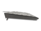 Delock USB Tastatur kabelgebunden 1,5 m schwarz mit XXL Buchstaben und Beleuchtung