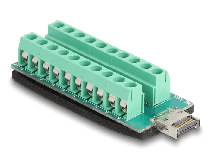 Delock USB Typ-E Key A Stecker zu Terminalblock Adapter 20 Pin