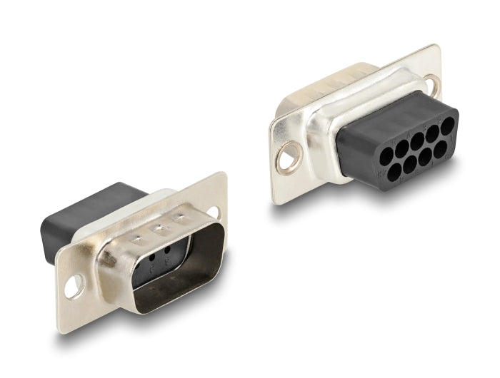 Delock D-Sub 9 Pin Stecker zu RJ12 Buchse Montagesatz weiß