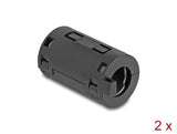 Delock Ferritkern / Ferritring für Rundkabel 11 mm 2 Stück schwarz