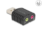 Delock Externe USB Soundkarte 24 Bit / 96 kHz Plug & Play für Windows, MAC, Linux, Chrome OS