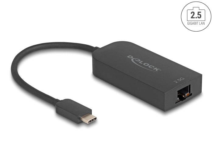 Delock USB Type-C™ Netzwerk Adapter 2,5 Gigabit LAN 1 x RJ45 ASIX
