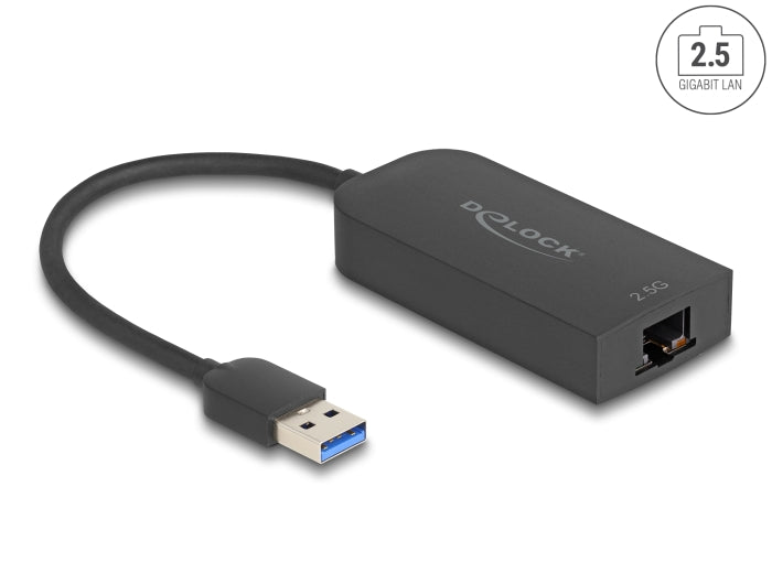 Delock USB Typ-A Netzwerk Adapter 2,5 Gigabit LAN 1 x RJ45 ASIX