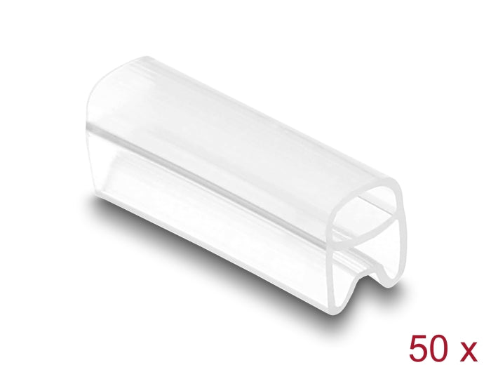 Delock Kabelmarkierer für Kabeldurchmesser 1,5 - 2,5 mm 50 Stück transparent