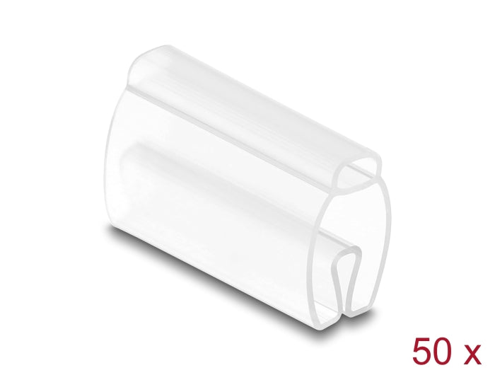Delock Kabelmarkierer für Kabeldurchmesser 6 - 10 mm 50 Stück transparent