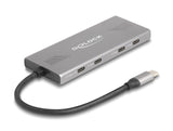 Delock 7 Port USB Hub 10 Gbps mit 4 x USB Type-C™ Buchse und 3 x USB Typ-A Buchse mit PD 80 W