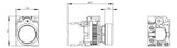 SIEMENS Drucktaster 1f rt rnd  22mm 1Ö 3SU1100-0AB20-1CA0 29,45x10,4mm IP67K