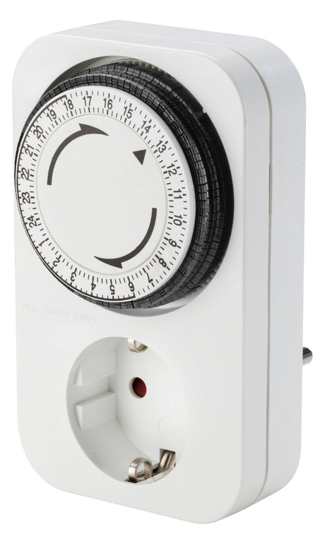 BACHMANN Steckdosenschaltuhr IP20 Tage 852.101 analog 230V 16A 15min