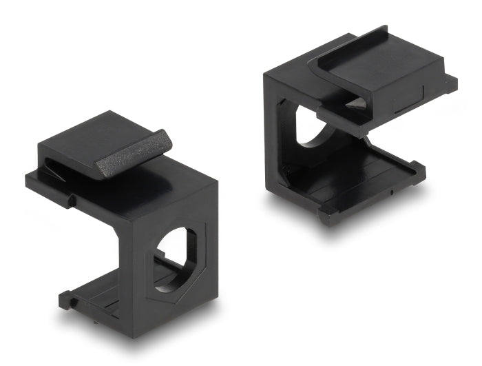Delock Keystone Abdeckung schwarz mit 8,0 mm Durchführung +Hex 4 Stück