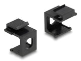 Delock Keystone Abdeckung schwarz mit 8,0 mm Durchführung +Hex 4 Stück