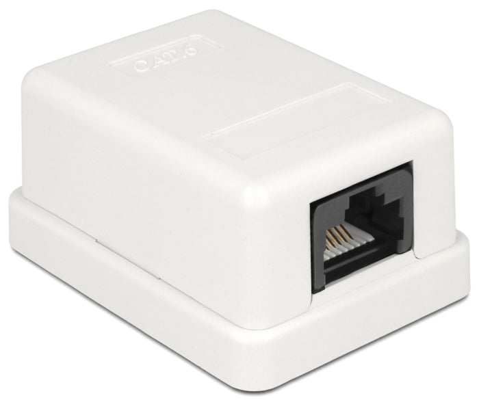 Delock Netzwerk Anschlussdose 1 Port Cat.6 kompakt UTP