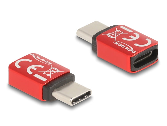 Delock USB Datenblocker USB Type-C™ Stecker zu USB Type-C™ Buchse 240 W