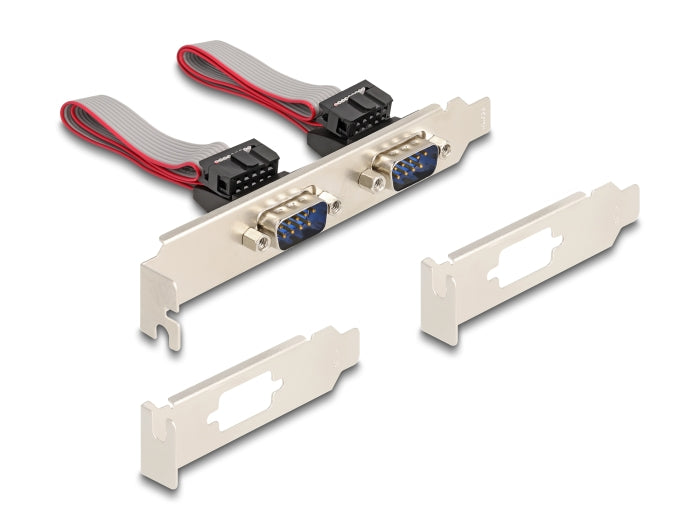 Delock Mini PCIe I/O PCIe full size 2 x Seriell RS-232 mit Spannungsversorgung 5 V / 12 V