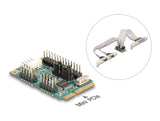 Delock Mini PCIe I/O PCIe full size 1 x Parallel, 2 x Seriell RS-232 mit Spannungsversorgung 5 V / 12 V